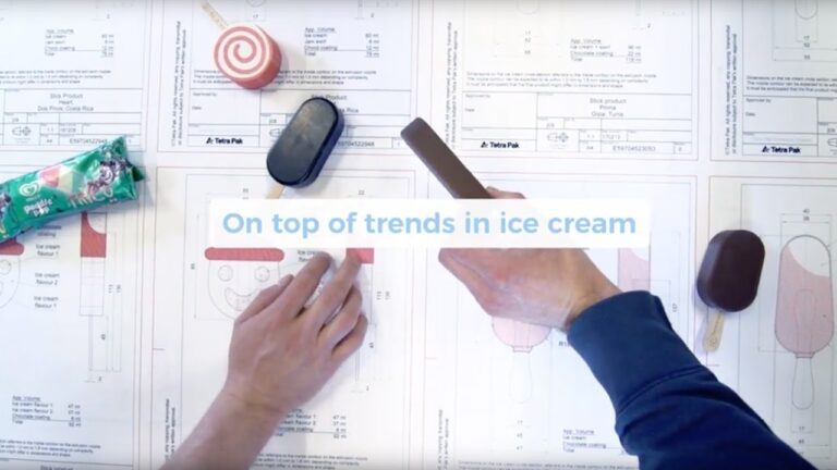 Experimentelle Eiscreme-Dessertkonzepte