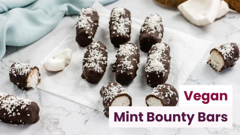 Verf&uuml;hrerische pflanzliche Minz-Schokoladen-Desserts
