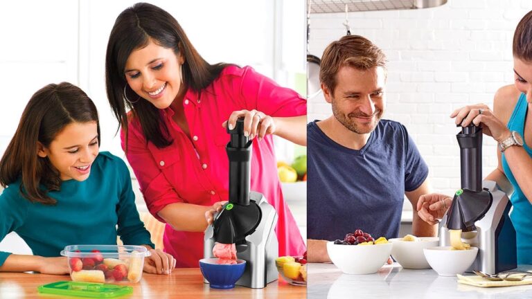 Gesunde vegane Frozen Yogurt K&ouml;stlichkeiten