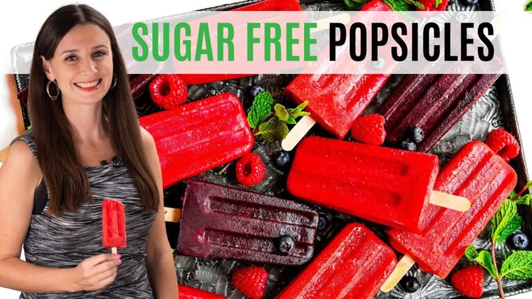 Erfrischende kalorienarme Fruchteis-Pops