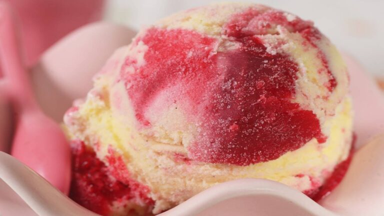 Beerenkompott-Schicht f&uuml;r hausgemachtes Eis