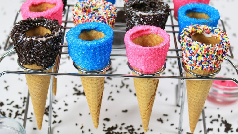 Einzigartige Dekorationsideen für Eiswaffeln