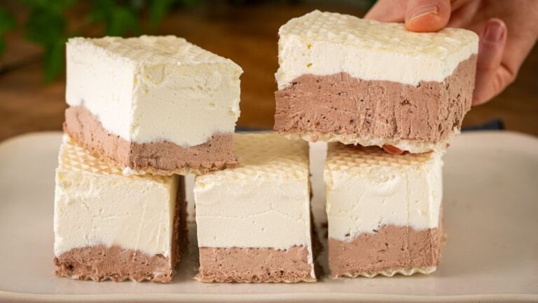 Leckere gefrorene Schichtdesserts