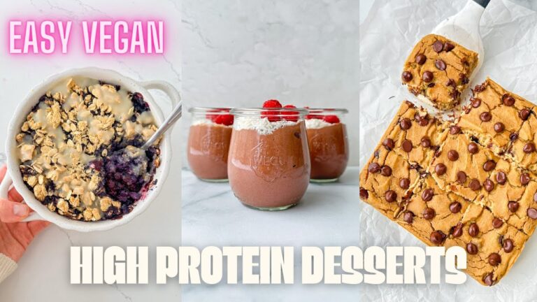 Leckere proteinreiche, milchfreie Desserts