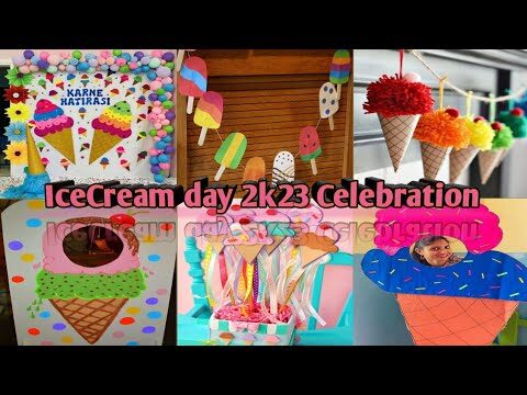 Eiscreme-T&uuml;ten-Dekorationen f&uuml;r Feierlichkeiten