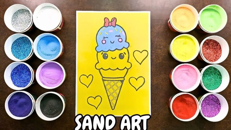 Bunte Eiskreationen: Kunstwerke auf der Waffel