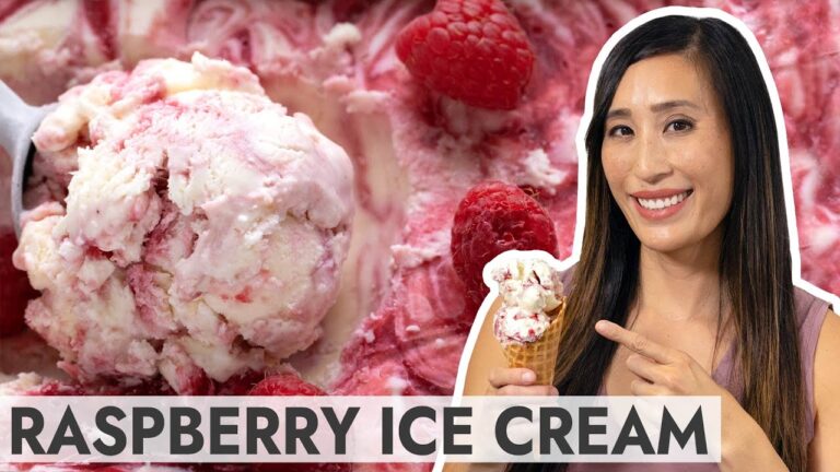 Erfrischendes Himbeer-Limonade-Swirl-Eiscreme-Rezept