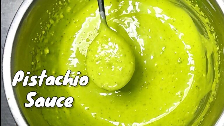 Leckere Pistazien-Crunch-Dessertsaucen