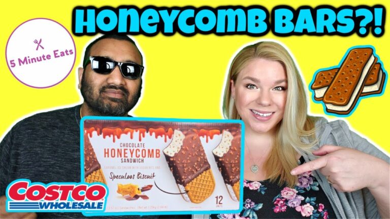 Eiscreme mit Honigwaben verfeinern