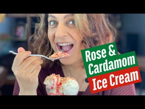 Kreative Ideen f&uuml;r Kardamom- und Rosenwasser-Eiscreme