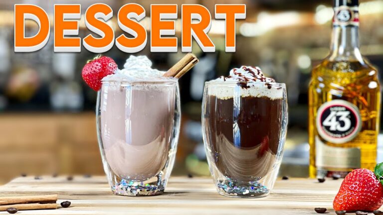 Einzigartige Variationen klassischer Dessert-Cocktails mit Eiscreme