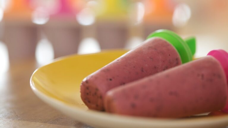 Leckere und spa&szlig;ige Beerjoghurt-Pops f&uuml;r Kinder