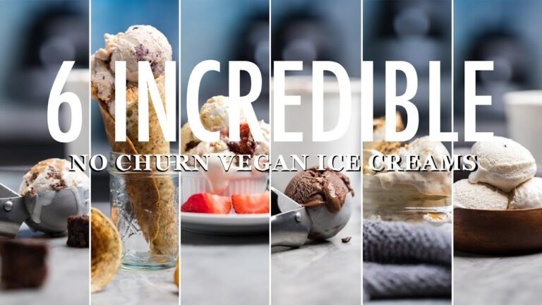 Hausgemachte No-Churn Vegane Eiscreme Ideen