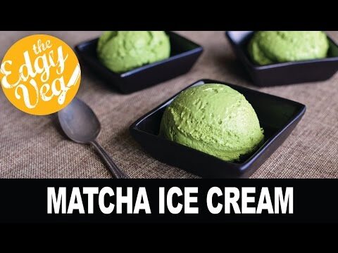 Gesunde Zutaten für glutenfreies Matcha-Eis