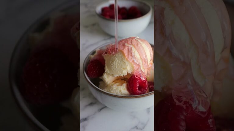 Himmlischer Genuss: Himbeer-Coulis-Eis-Saucen f&uuml;r s&uuml;&szlig;e Gel&uuml;ste