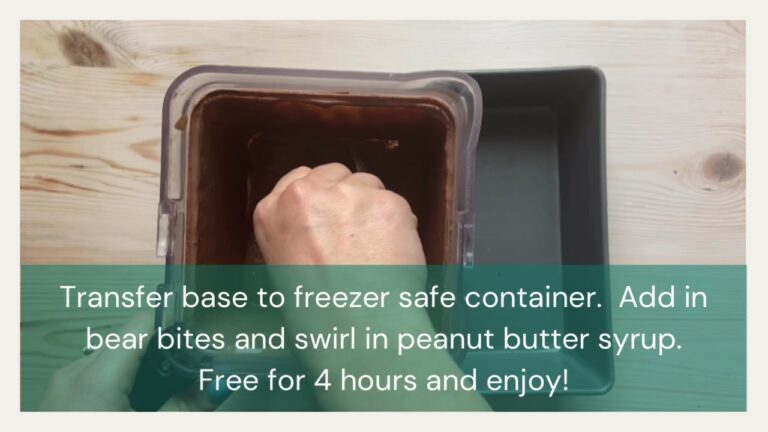 Erdnussbutter-Swirl-So&szlig;e f&uuml;r Eiscreme