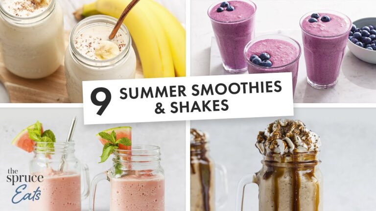 Sommerliche Sorbet-Smoothie-Ideen