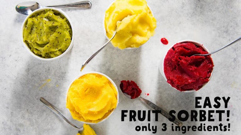 Einfache Fruchtsorbet-Rezepte f&uuml;r Zuhause