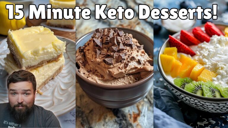 Cremige und kalorienbewusste Low-Carb-Desserts