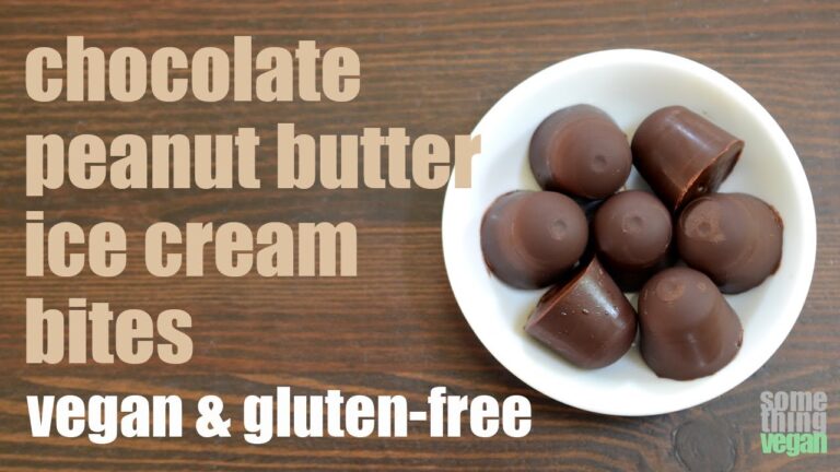 Vegane gefrorene Leckereien mit Erdnussbutter-Dreh