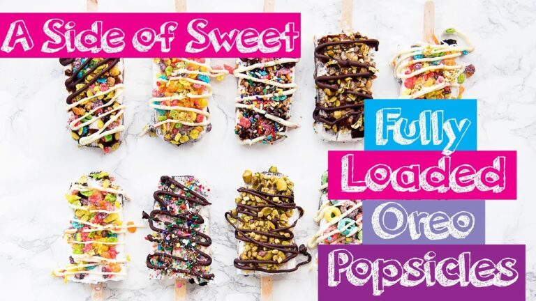 Bunte Fruity Pebbles als Eistopper