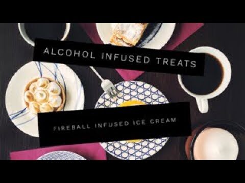 Cremige Whiskey-infundierte gefrorene Desserts