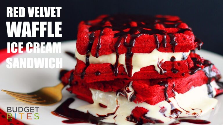 Leckere Rezepte f&uuml;r rote Samt-Eiscreme-Sandwiches