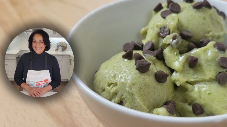 Selbstgemachte glutenfreie Minzeis-Leckereien