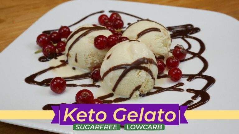 Hausgemachte Low-Carb-Gelato-Varianten