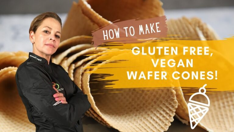 Vegane selbstgemachte Kokoscreme-Cones