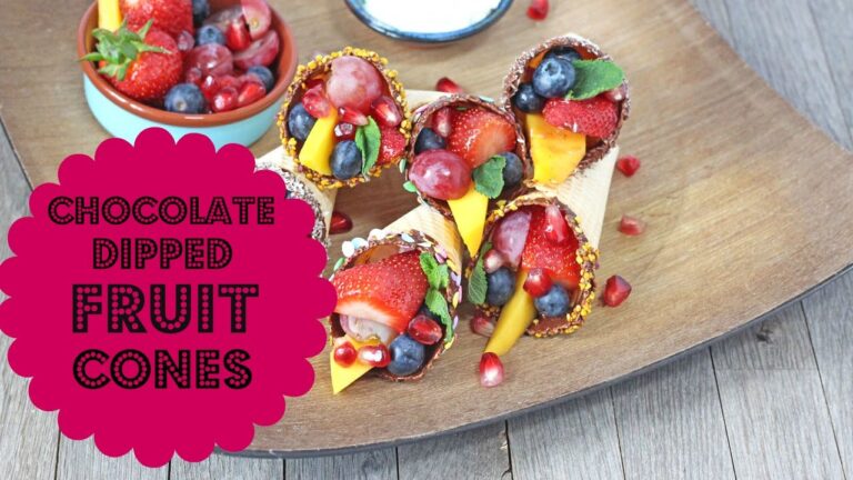 Frische Obstgef&uuml;llte Waffel-Kreationen