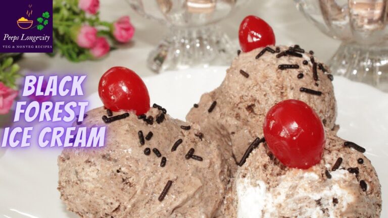 Schwarzwald-inspirierte Eiskreationen