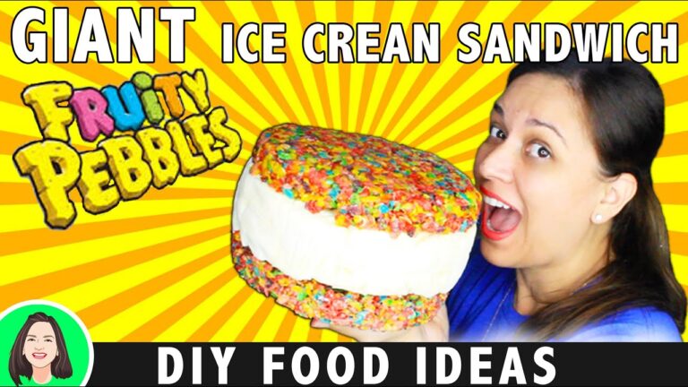 Eiscreme mit Fruity Pebbles: Ein fruchtiger Genuss!