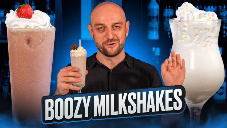 Moderne Eiskreationen mit Alkohol
