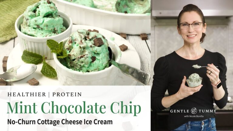 Hausgemachte glutenfreie Minzeis-Leckereien