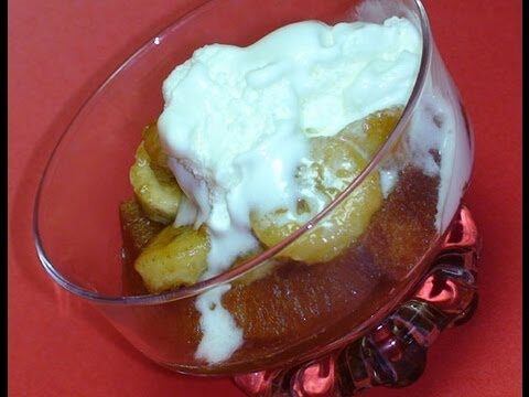 Einzigartiger Twist auf Bananenflamb&eacute; mit Eiseso&szlig;en